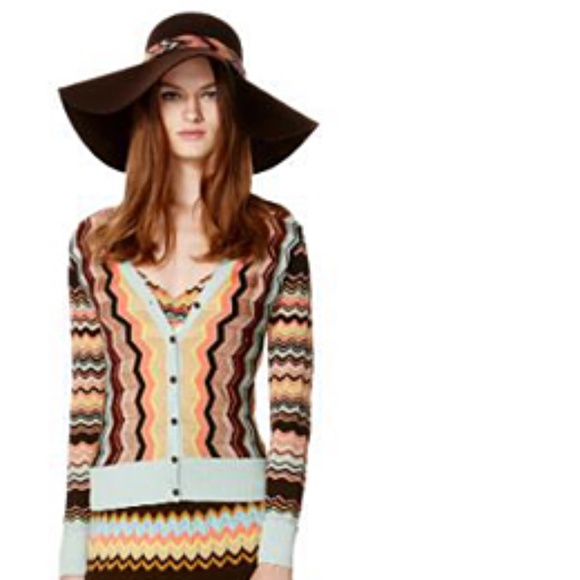 Missoni Wide Brim  Hat -  Brown main image 4